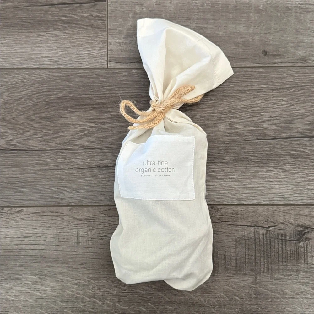 Restoration Hardware Grey Ultra Fine Organic Cotton Toddler Pillow Case